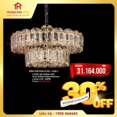 Đèn thả pha lê K9