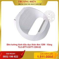 Đèn tường hình tròn có gân thân trắng