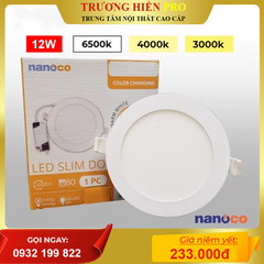 Âm Trần Siêu Mỏng (3 Chế Độ) Nanoco Slim / 12W