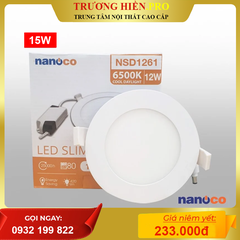 Âm Trần Siêu Mỏng Nanoco Slim / 15W