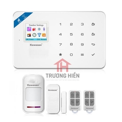 BÁO TRỘM DÙNG SIM BÁO QUA ĐIỆN THOẠI KW-262T WIFI & SIM -433MHZ