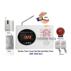 BÁO TRỘM QUA ĐIỆN THOẠI KW-260 SIM