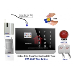 BÁO TRỘM QUA ĐIỆN THOẠI KW-262T SIM & LINE