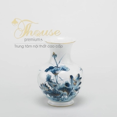 Bình giỏ hoa 22cm Sen vàng