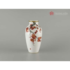 Bình hoa Minh Long đào 27 x 14.5 cm