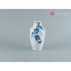 Bình hoa Minh Long Hoa Mai Cobalt 27 x 14.5 cm