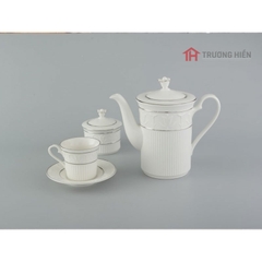 Bộ cà phê Minh Long cao cấp Tulip ngà 0.8 L