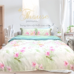 Bộ chăn ga gối lụa tencel Hàn Quốc Julia 855 (không chần)-1m6x2m