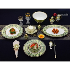 Bộ đồ ăn Minh Long Hoàng Liên 6 người phong cách Á 40 sản phẩm