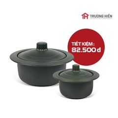 COMBO 3: Bộ Nồi Sứ Dưỡng Sinh Minh Long Cho Bếp Từ