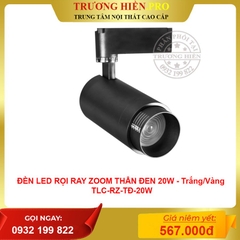 ĐÈN LED RỌI RAY ZOOM THÂN ĐEN 20W