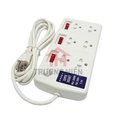 Ổ Cắm Kéo Dài Công Suất Lớn LiOA 6SS2.5-2 6 Ổ Cắm 2 Lõi Dây