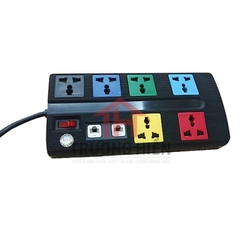 Ổ cắm kéo dài đa năng 6 OFFICE-3** LiOA đen