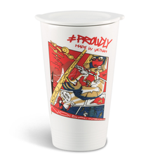 Ly sứ dưỡng sinh 0.48 L (K1) + nắp - Tự hào VN 2