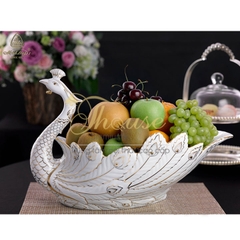 TÔ TRÁI CÂY KHỔNG TƯỚC VIỀN CHỈ VÀNG