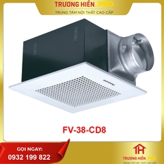 QUẠT HÚT ÂM TRẦN FV-38CD8 DÙNG VỚI ỐNG DẨN Ø150MM 2 CẤP TỐC ĐỘ