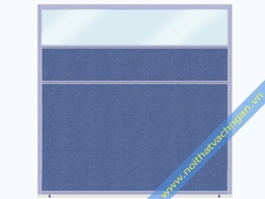 Vách ngăn bàn làm việc nỉ-nỉ-kính V4NNK