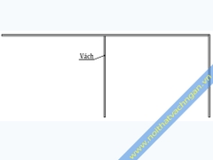 Vách ngăn mặt bàn nỉ VMB04N17
