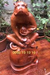 Tượng khỉ gỗ hương krongpa