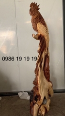 Tượng Gà Tre Gỗ Hương Gia lai