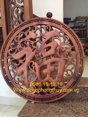Tranh Gỗ Hương Chữ Phúc