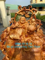 Tượng đi lặc gỗ Nu Hương