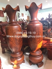 Đôi Lộc Bình Gỗ Gụ Mật Đaknong