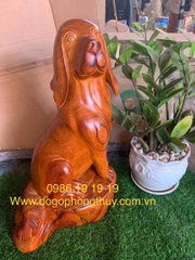 Tượng Chó Gỗ Hương Gia Lai