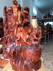 Tượng gia đình khỉ gỗ hương, cao 60cm rộng 40cm sâu 30cm