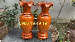 Đôi Lộc bình gỗ Hương Gia lai