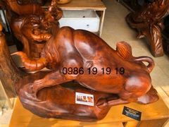 Tượng bò tốt gỗ Hương Gia lai
