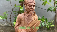 Tượng khổng minh gỗ Ngọc am Hà Giang