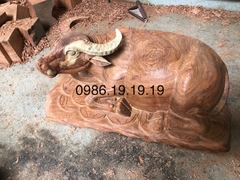 Tượng mười hai con giáp gỗ hương