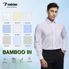 Áo Sơ Mi Dài Tay Họa Tiết Bamboo Regular Fit 495 Vĩnh Tiến - Nhiều Màu