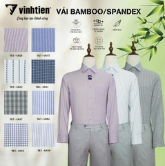 Áo Sơ Mi Dài Tay Vải Kẻ Bamboo-Spandex Regular Fit 479 Vĩnh Tiến - Nhiều Màu