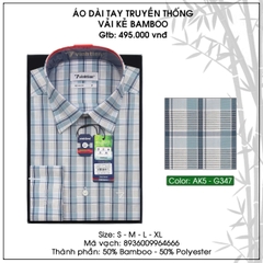 Áo Sơ Mi Dài Tay Caro Bamboo Regular Fit 495 Vĩnh Tiến - Nhiều màu