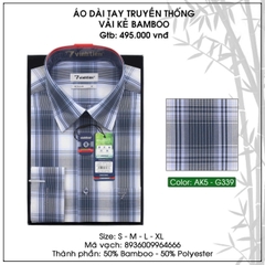 Áo Sơ Mi Dài Tay Caro Bamboo Regular Fit 495 Vĩnh Tiến - Nhiều màu