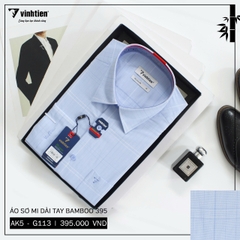 Áo Sơ Mi Dài Tay Caro Bamboo Regular Fit 395 Vĩnh Tiến - Nhiều màu