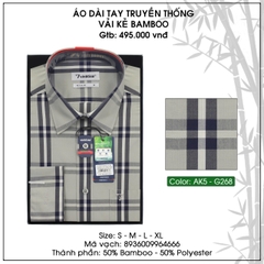 Áo Sơ Mi Dài Tay Caro Bamboo Regular Fit 495 Vĩnh Tiến - Nhiều màu
