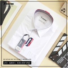 Áo Sơ Mi Trắng Trơn Dài Tay Slimfit 430 Vĩnh Tiến - LT3-G800