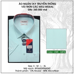 Áo Sơ Mi Màu Ngắn Tay Modal Regular 345 Vĩnh Tiến - Nhiều Màu