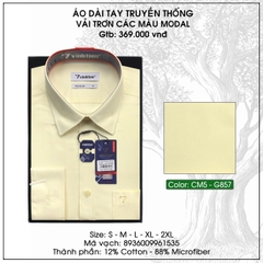 Áo Sơ Mi Màu Trơn Dài Tay Regular 369 Vĩnh Tiến - Nhiều Màu