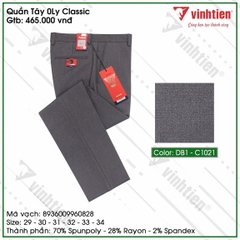 Quần Tây 0ly Classic 465 Vĩnh Tiến - ND1-C1021