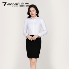 Áo Sơ Mi Nữ Dài Tay Vải Bamboo Slimfit 355 Vĩnh Tiến - HT-A010