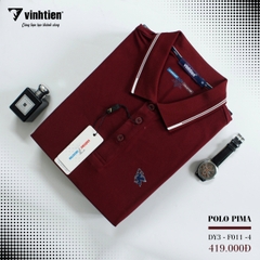 Áo Thun Polo Cotton Pima Cao Cấp 419 Vinh Tiến - Nhiều Màu - 4