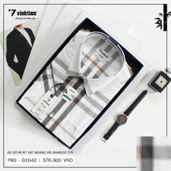 Áo Sơ Mi Ngắn Tay Caro Bamboo Regular Fit 376 Vĩnh Tiến - Nhiều Màu