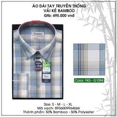 Áo Sơ Mi Dài Tay Caro Bamboo Regular Fit 495 Vĩnh Tiến - Nhiều màu