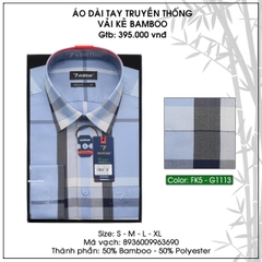 Áo Sơ Mi Dài Tay Caro Bamboo Regular Fit 395 Vĩnh Tiến - Nhiều màu