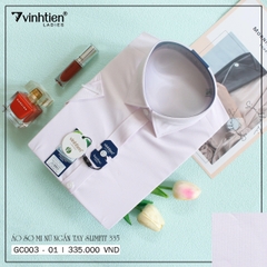 Áo Sơ Mi Nữ Ngắn Tay Vải Kẻ Bamboo Slimfit 335 Vĩnh Tiến - Nhiều Màu