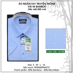 Áo Sơ Mi Bigsize Ngắn Tay Họa Tiết Bamboo Regular Fit 445 Vĩnh Tiến - Nhiều Màu